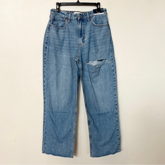 Abercrombie & Fitch Blue Flare Jeans - Picture 3 of 8